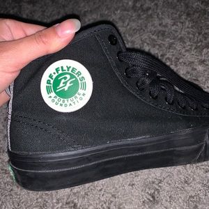 PF FLYERS All Black High Tops